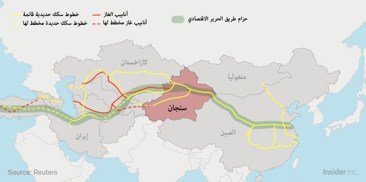 هذه الخريطة تكشف الأسباب الحقيقية لاضطهاد الصين لأكثر من مليون مسلم نون بوست