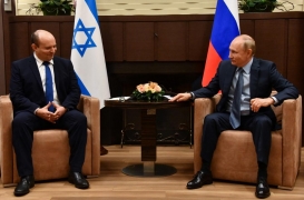 لقاء بوتين-بينيت في منتجع سوتشي غرب روسيا
