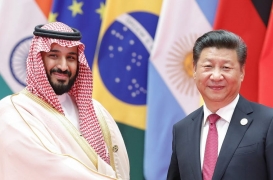 ولي العهد السعودي محمد بن سلمان والرئيس الصيني شي جين بينغ