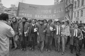 مظاهرة في لندن ضد قانون الهجرة عام 1971