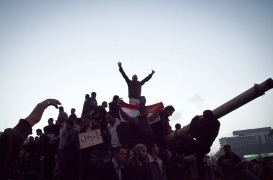 المتظاهرون في ميدان التحرير بثورة يناير 2011