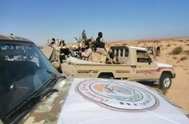 أفراد اتحاد قبائل سيناء في إحدى عملياتهم ضد مقاتلي داعش