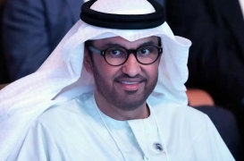 سطان الجابر المدير التنفيذي لشركة بترول أبوظبي الوطنية "أدنوك" ورئيس قمة المناخ كوب28.