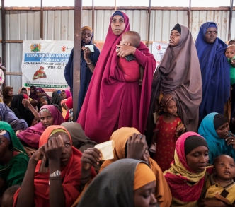 عيادة صحية في مخيم للنازحين داخليًا على أطراف مدينة بيدوا بولاية جنوب غرب الصومال