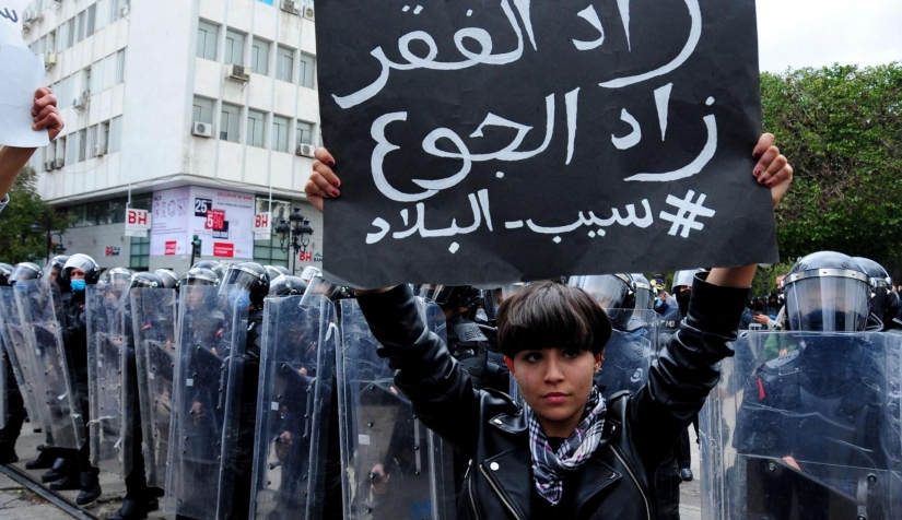 تنامي الحركات الاحتجاجية في تونس