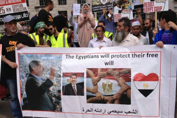 مظاهرات في بريطانيا دعما لمرسي