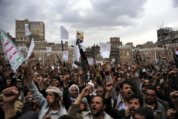 Yemen-houthi-protest