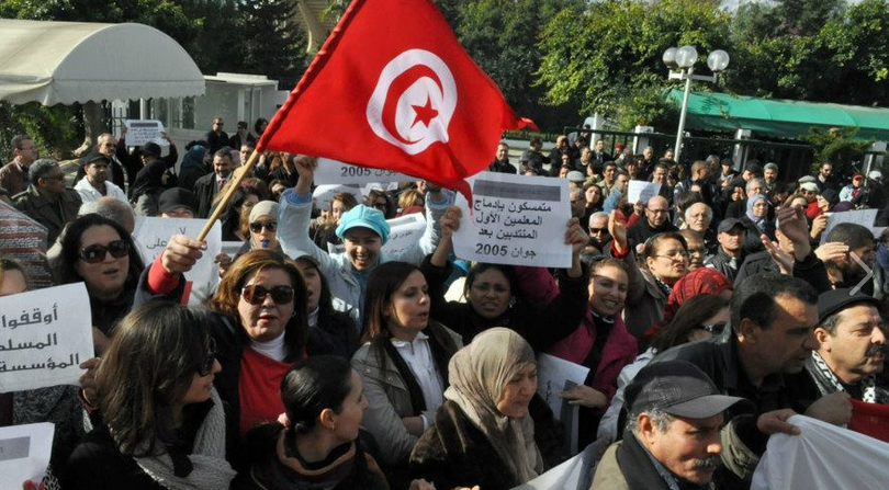 tunisian_teachers_strike22jan