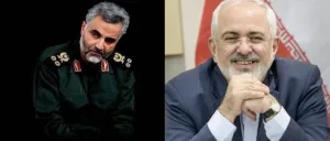 وجها إيران المتناقضان: ظريف الضاحك وسليماني المتجهم