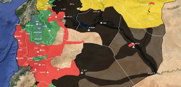 خريطة الثورة السورية