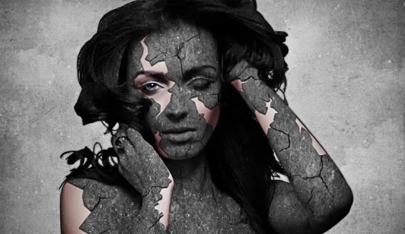 grunge-stone-woman-photo-manipulation-in-photoshop