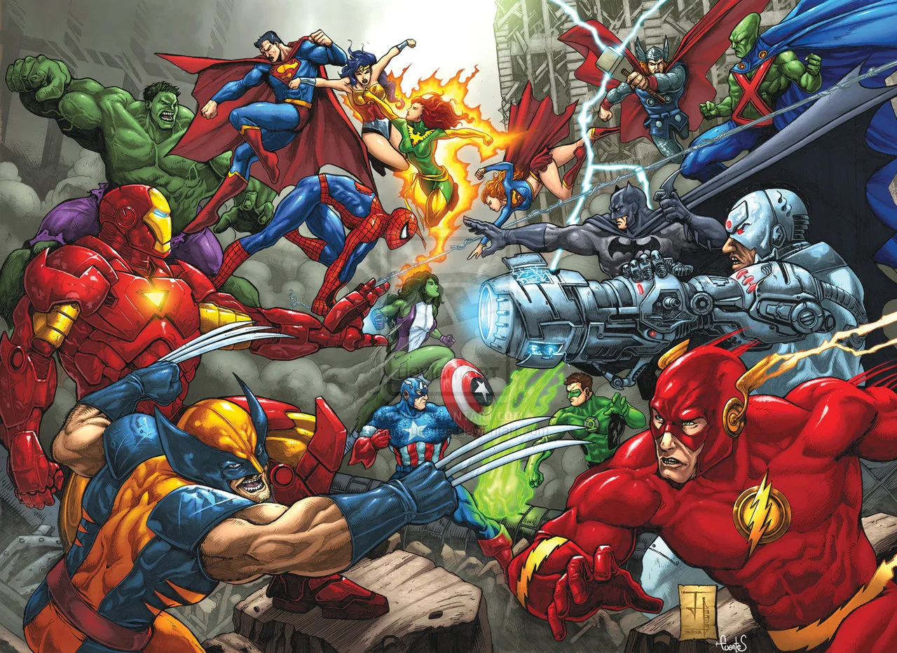 marvel_vs_dc_commission_by_bennyfuentes-d5mh97g