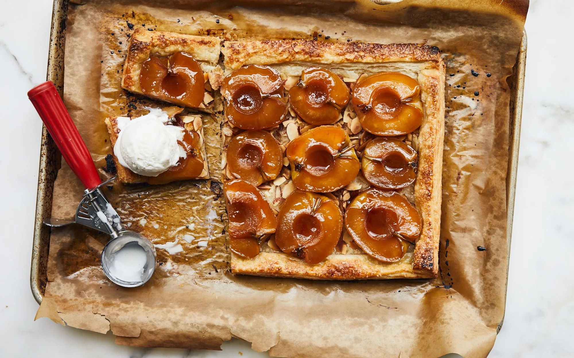 glazed-and-flaky-apple-tart