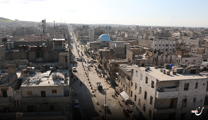 الشارع العام في مدينة الباب
