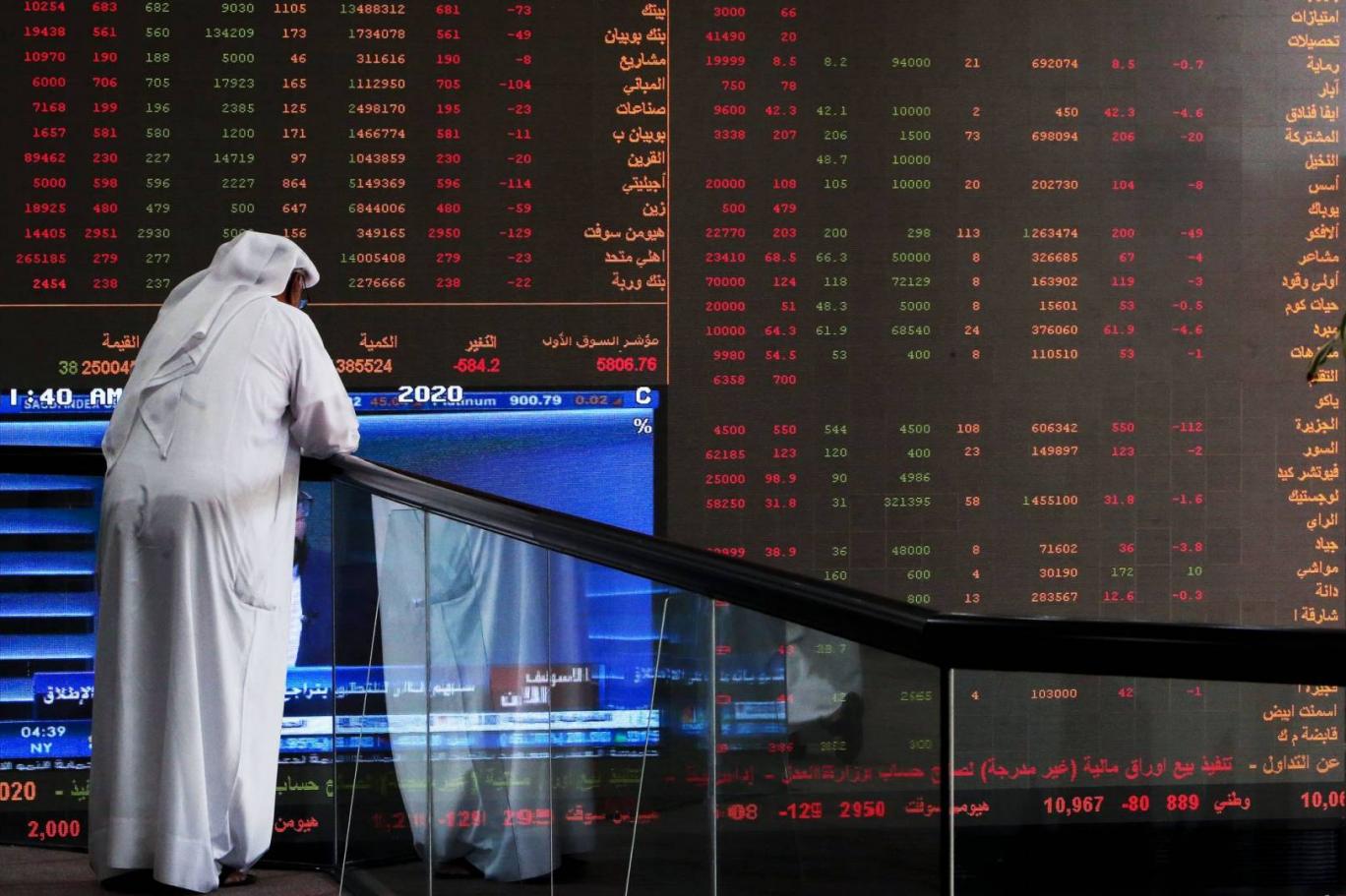 خسائر كبيرة لبورصات الدول الخليجية منذ تفشي كورونا