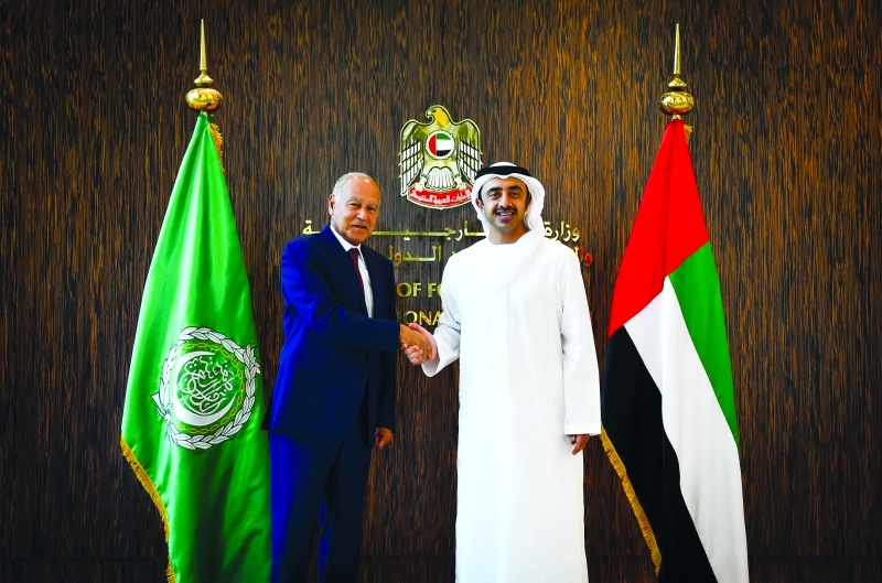 أحمد أبو الغيط وبن زايد