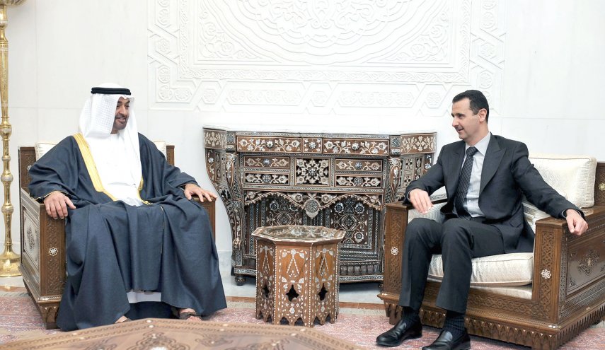 بشار الأسد وبن زايد