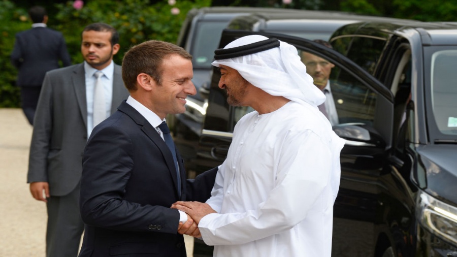 بن زايد وماكرون