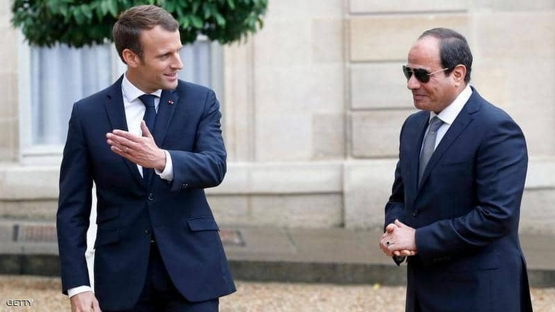 ماكرون والسيسي