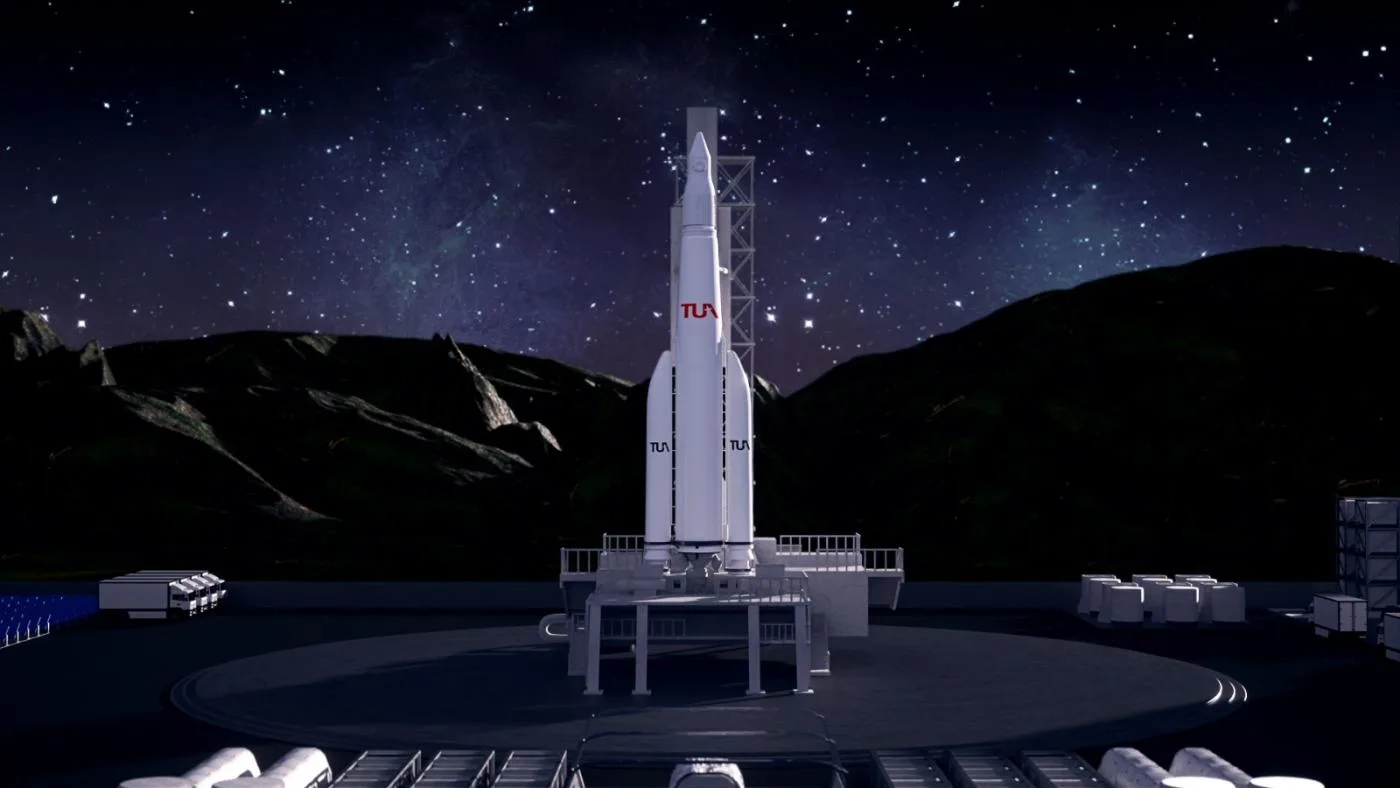 Turkey space agency rocket promotional image