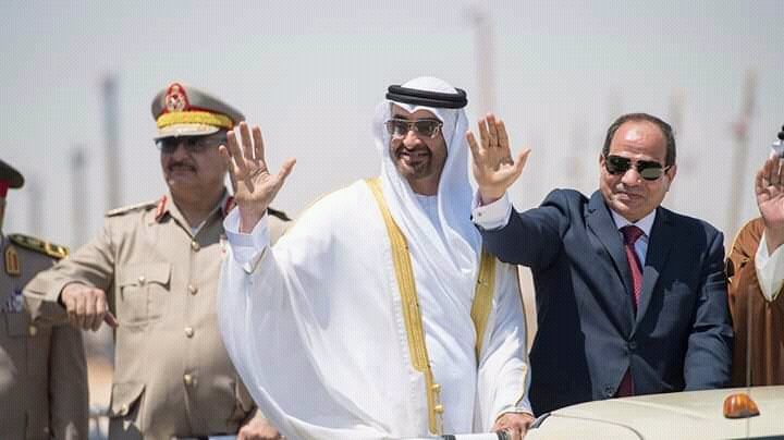 بن زايد وحفتر والسيسي