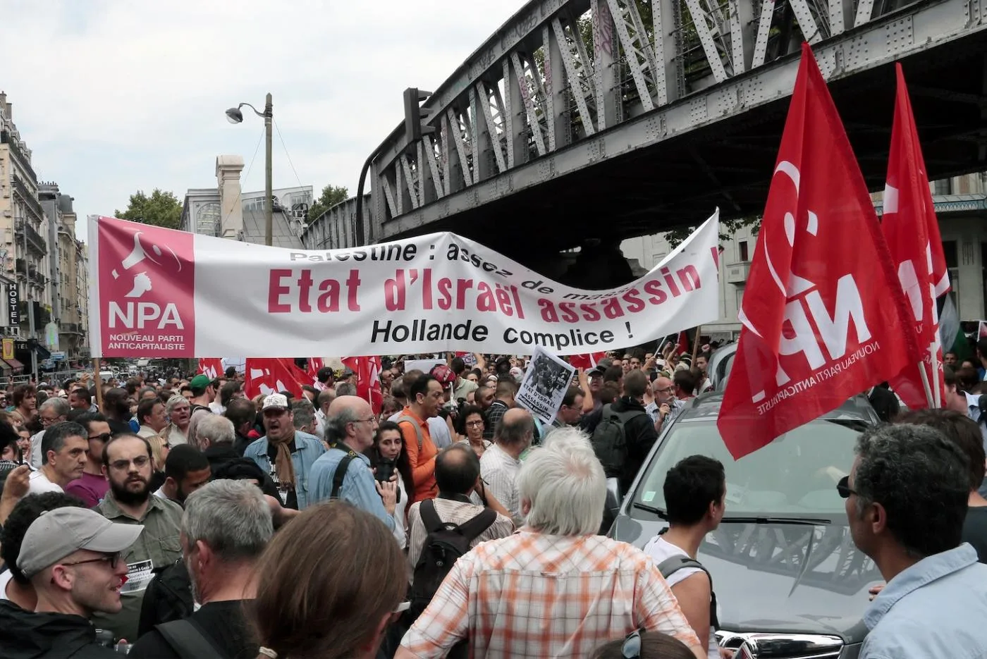 NPA MANIF Plaestine France parti communiste