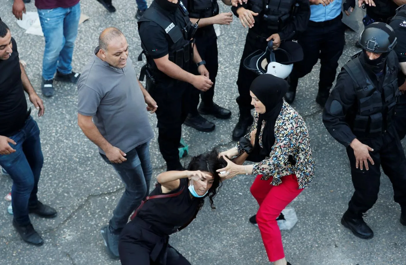 Ramallah protest Nizar Banat police 26 June 2021 Reuters