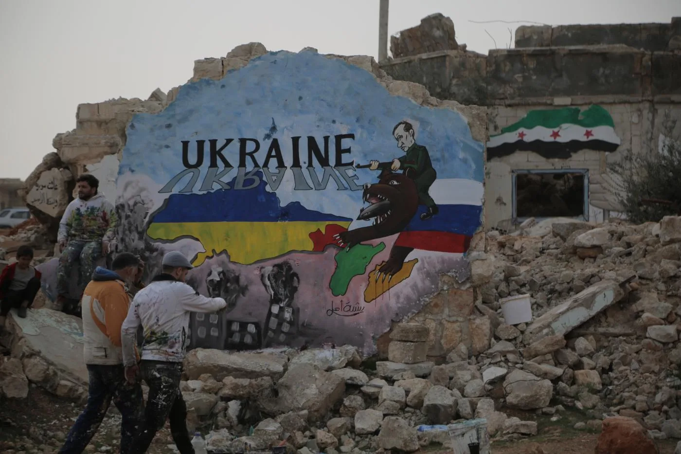 syria-russia-ukraine-war-murral