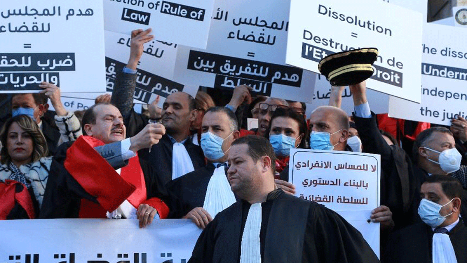 بدأ قضاة تونس إضرابًا عن العمل لمدة أسبوع
