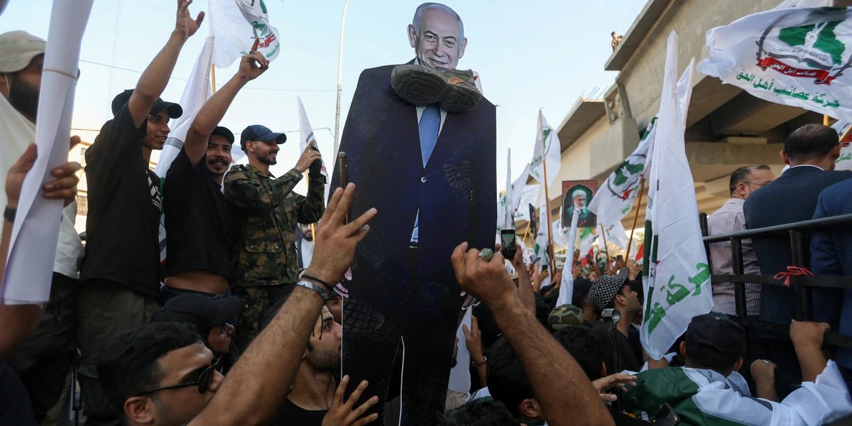 خلال مظاهرة في بغداد. © أحمد الرباعي / وكالة فرانس برس (AFP)
