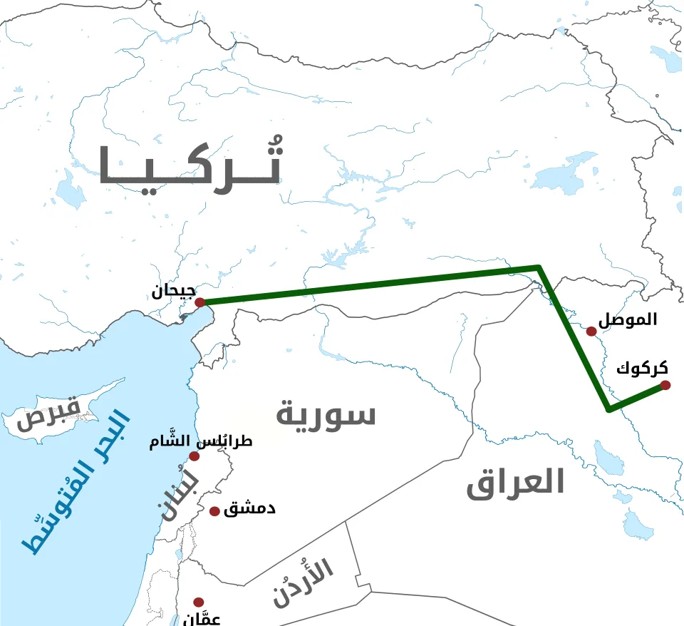 خط كركوك–جيهان: النفط يعيد رسم السياسة بين بغداد وأربيل وأنقرة 22 نون بوست