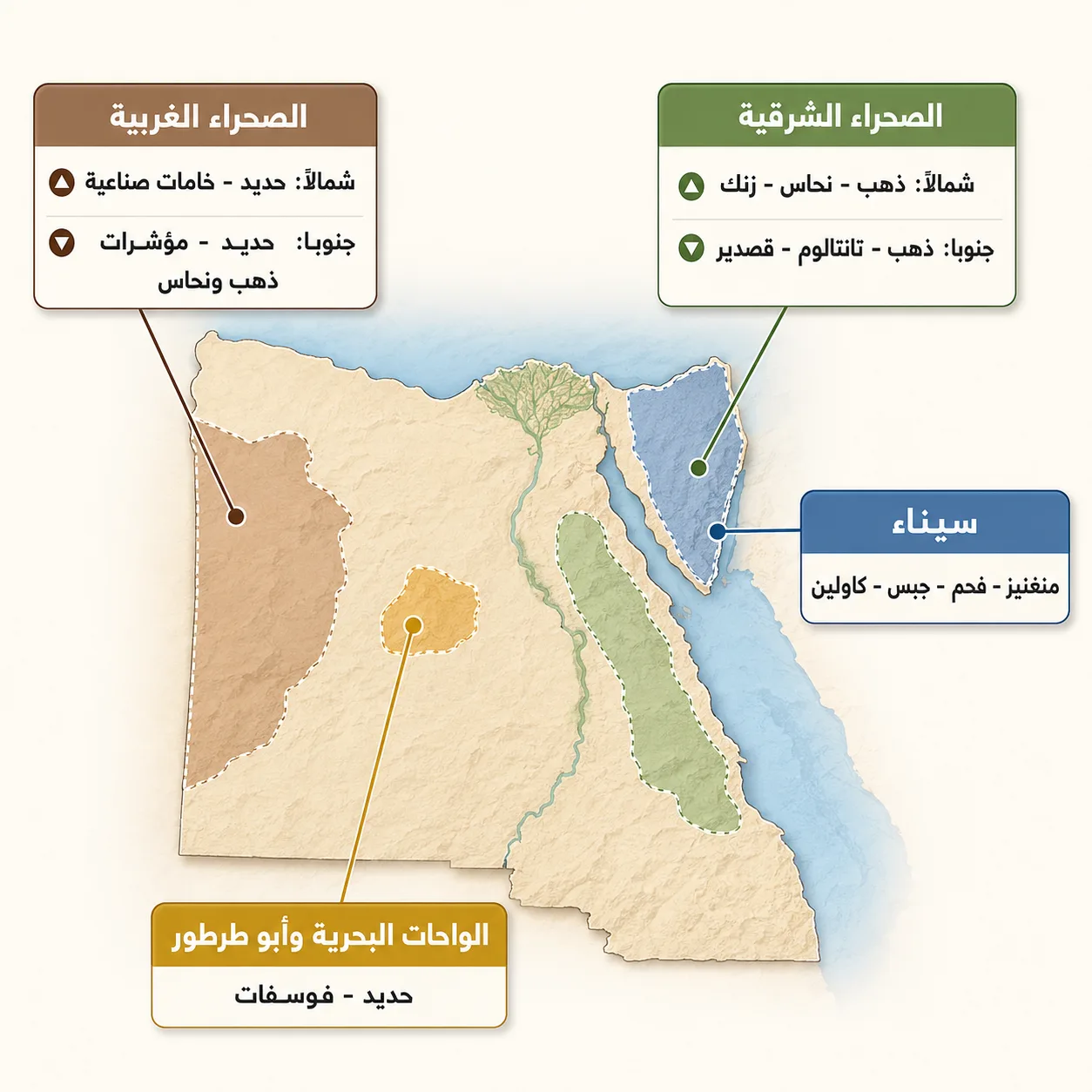 أول مسح جوي منذ 4 عقود.. عن ماذا تبحث مصر في عمق الصحراء؟ 26 يغطي المسح عدة مناطق رئيسة بينها شمال وجنوب الصحراء الشرقية وسيناء وشمال وجنوب الصحراء الغربية