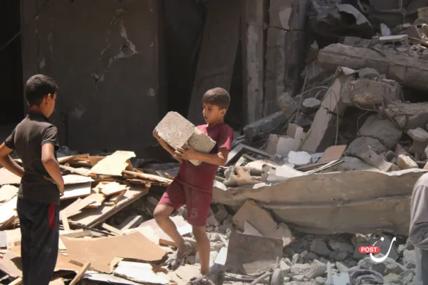 Amid the rubble and graveyards, Gaza’s children are forced into work to support their families