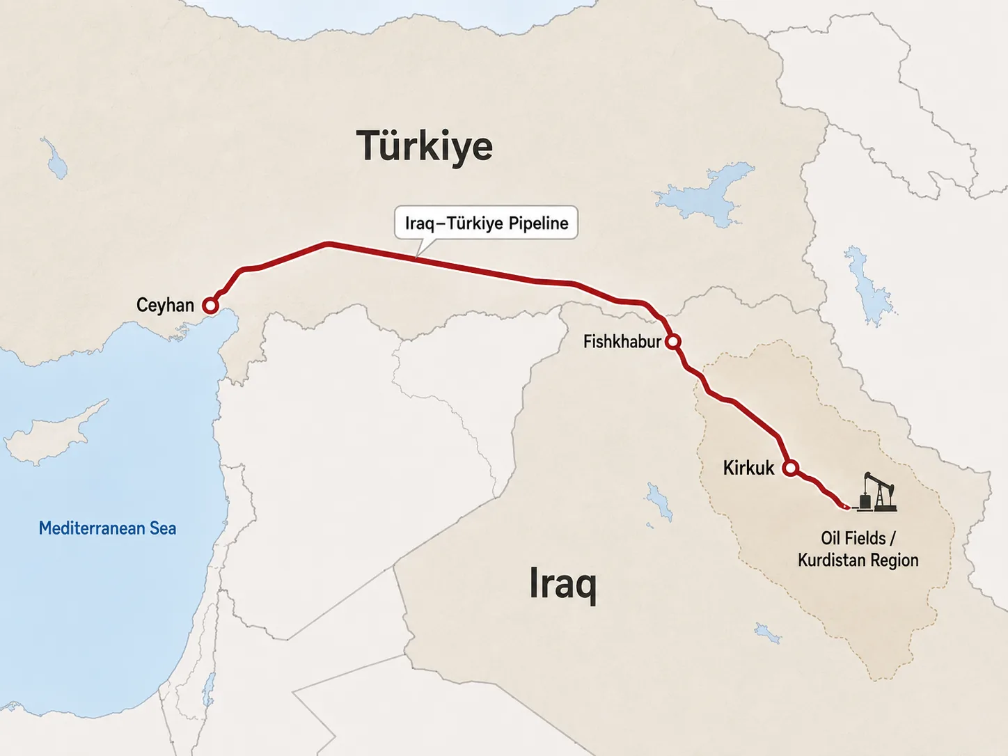 After the Iran war, 6 maps redraw Iraq’s oil routes to the world 26 نون بوست