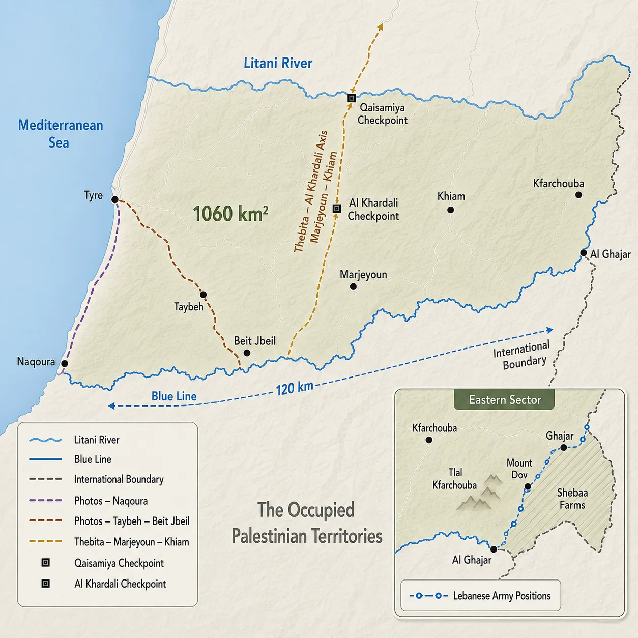 Between the Litani and the Blue Line: Inside Lebanon’s Contested Security Zone 26 NoonPost