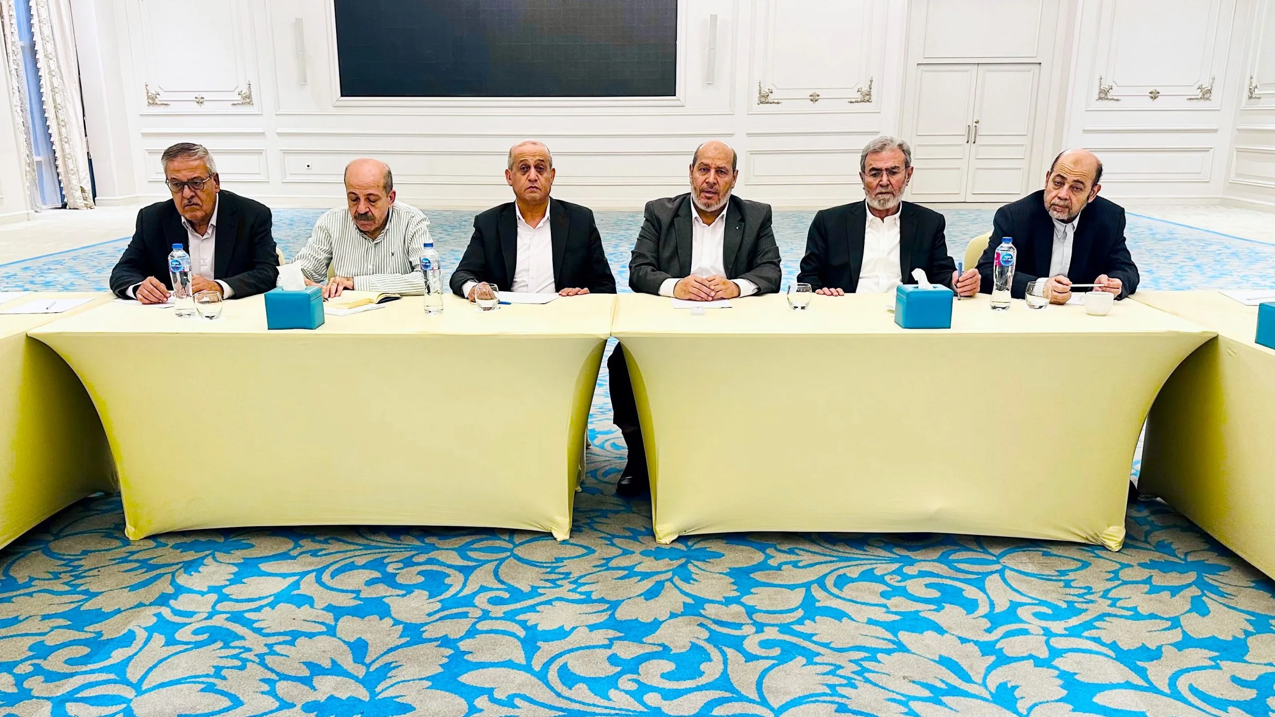 خليل الحية خلال لقائه قادة وممثلي عدد من القوى والفصائل الفلسطينية في القاهرة، أغسطس/آب 2026