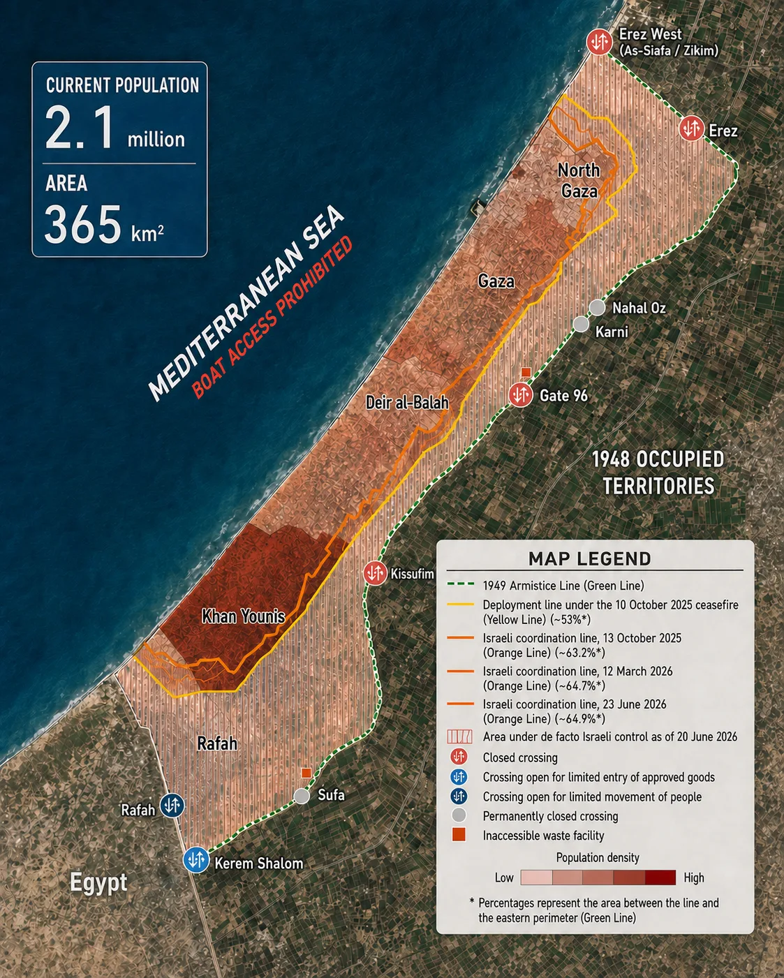 At the sea’s edge: Satellite images show tents for displaced Palestinians crowding Gaza’s coast 31 NoonPost